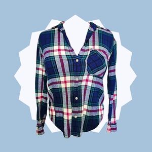 AEO Boyfriend Fit Button Down Flannel - Size SP